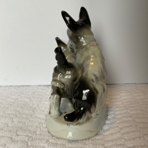 Antique Scottish Terrier - Black/White Scottie Dogs - Carl Scheidig Germany - Picture 4 of 16